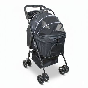 Coche Para Mascotas Transportable 2 En 1 Flexipet Gold Gris